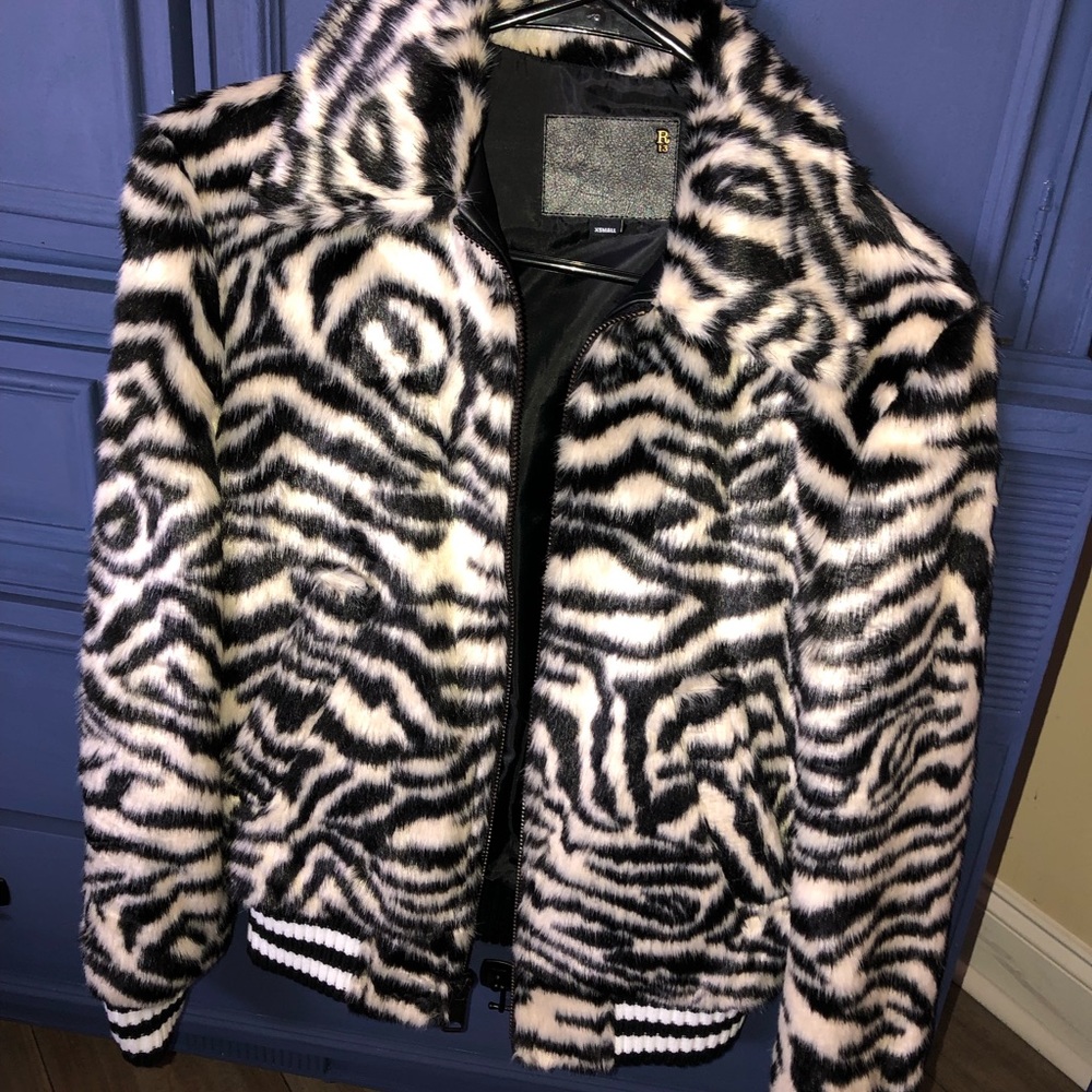 WMNs XS R13 zebra bomber jacket